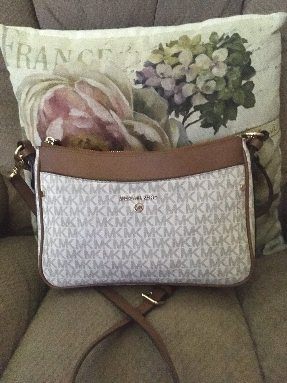 Michael Kors Austen Charm Satchel Crossbody
